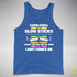 Stupid People Are Like Glow Sticks Premium Tank Top - Royal Blue Triblend
