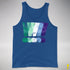 MLM Gay Pride Grunge Exclamation Points Premium Tank Top - Royal Blue