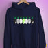 Agender Pride Christmas Lights Hoodie - Navy