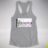 Assume Nothing Demisexual Pride Flag Racerback Tank - Heather Grey
