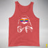 Pride Sloth LGBTQ Flag Sunglasses Premium Tank Top - Red Triblend