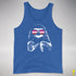 Pride Sloth Pink Lesbian Flag Sunglasses Premium Tank Top - Royal Blue Triblend