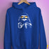Pride Sloth Bear Pride Flag Sunglasses Hoodie - Royal Blue