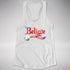 Believe Lesbian Pride Jingle Bell Racerback Tank - White
