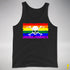 LGBTQ Rainbow Pride Pirate Flag Premium Tank Top - Black