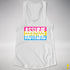 Assume Nothing Pansexual Pride Flag Racerback Tank - White