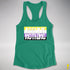 Assume Nothing Nonbinary Pride Flag Racerback Tank - Kelly Green
