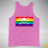 Gilbert Baker LGBTQ Pride Pirate Flag Premium Tank Top - Neon Pink