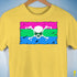 Polysexual Pride Pirate Flag Premium Unisex T-Shirt - Yellow