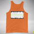 Assume Nothing Agender Pride Flag Premium Tank Top - Orange