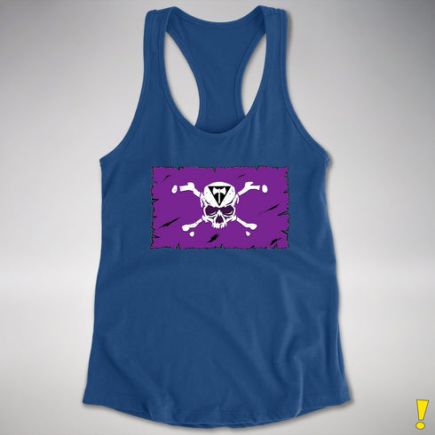 Lesbian Labrys Pride Pirate Flag Racerback Tank - Royal
