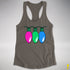 Polysexual Pride Christmas Lights Racerback Tank - Dark Grey
