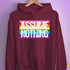 Assume Nothing Gilbert Baker Original LGBTQ Gay Pride Flag Hoodie - Maroon