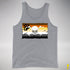 Bear Pride Pirate Flag Premium Tank Top - Grey Heather