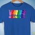 Distressed Gilbert Baker LGBTQ Pride Exclamation Points Premium - Royal Blue
