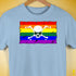 LGBTQ Rainbow Pride Pirate Flag Premium Unisex T-Shirt - Baby Blue