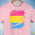 Pansexual Pride Flag Ripped Reveal Premium Unisex T-Shirt - Pink