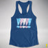 Transgender Pride Exclamation Points Women's Racerback Tank - Royal