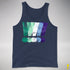 MLM Gay Pride Grunge Exclamation Points Premium Tank Top - Navy
