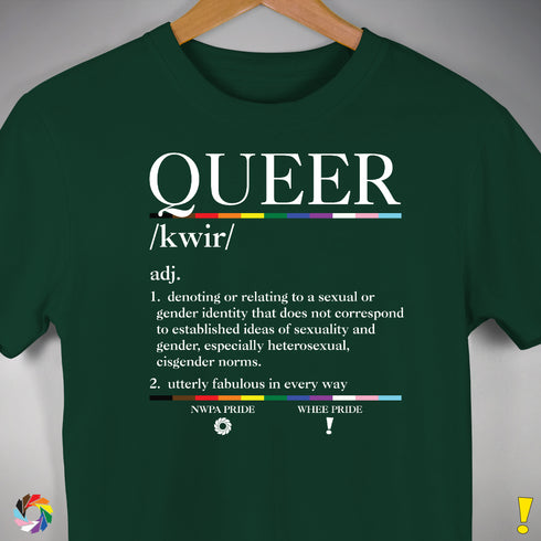 Queer Definition Premium Unisex T-Shirt - Forest Green
