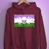 Genderqueer Pride Pirate Flag Hoodie - Maroon