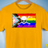 LGBTQ Progress Pride Pirate Flag Premium Unisex T-Shirt - Gold