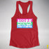Assume Nothing Polysexual Pride Flag Racerback Tank - Red
