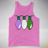 Genderqueer Pride Christmas Lights Premium Tank Top - Neon Pink