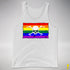 LGBTQ Rainbow Pride Pirate Flag Premium Tank Top - White