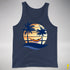 Philly LGBTQ Pride Hammock Summer Beach Sunset Premium Tank Top - Navy