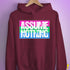 Assume Nothing Polysexual Pride Flag Hoodie - Maroon