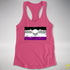 Asexual Pride Pirate Flag Racerback Tank - Hot Pink