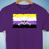 Nonbinary Pride Pirate Flag Premium Unisex T-Shirt - Purple