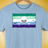 Gay Male Pride Pirate Flag Premium Unisex T-Shirt - Baby Blue