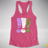 Genderqueer Pride Exclamation Points Women's Racerback Tank - Hot Pink