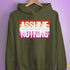 Assume Nothing Lesbian Pride Flag Hoodie - Army