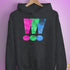 Polysexual Pride Exclamation Points Hoodie - Dark Grey Heather
