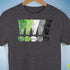 Distressed Aromantic Pride Exclamation Points Premium Unisex T-Shirt - Dark Grey Heather