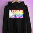 Assume Nothing LGBTQ Progress Pride Flag Hoodie - Black