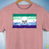 Gay Male Pride Pirate Flag Premium Unisex T-Shirt - Mauve Heather
