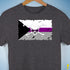 Demisexual Pride Pirate Flag Premium Unisex T-Shirt - Dark Grey Heather