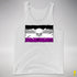 Asexual Pride Pirate Flag Premium Tank Top - White