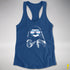 Pride Sloth Transgender Flag Sunglasses Women's Racerback Tank - Royal