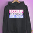 Assume Nothing Omnisexual Pride Flag Hoodie - Dark Grey Heather