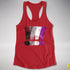 Asexual Pride Exclamation Points Women's Racerback Tank - Red