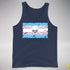 Transgender Pride Pirate Flag Premium Tank Top - Navy