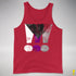 Demisexual Pride Grunge Exclamation Points Premium Tank Top - Red