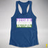 Assume Nothing Genderqueer Pride Flag Racerback Tank - Royal