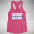 Assume Nothing Omnisexual Pride Flag Racerback Tank - Hot Pink
