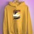 Bear Pride Flag Ripped Reveal Hoodie - Mustard